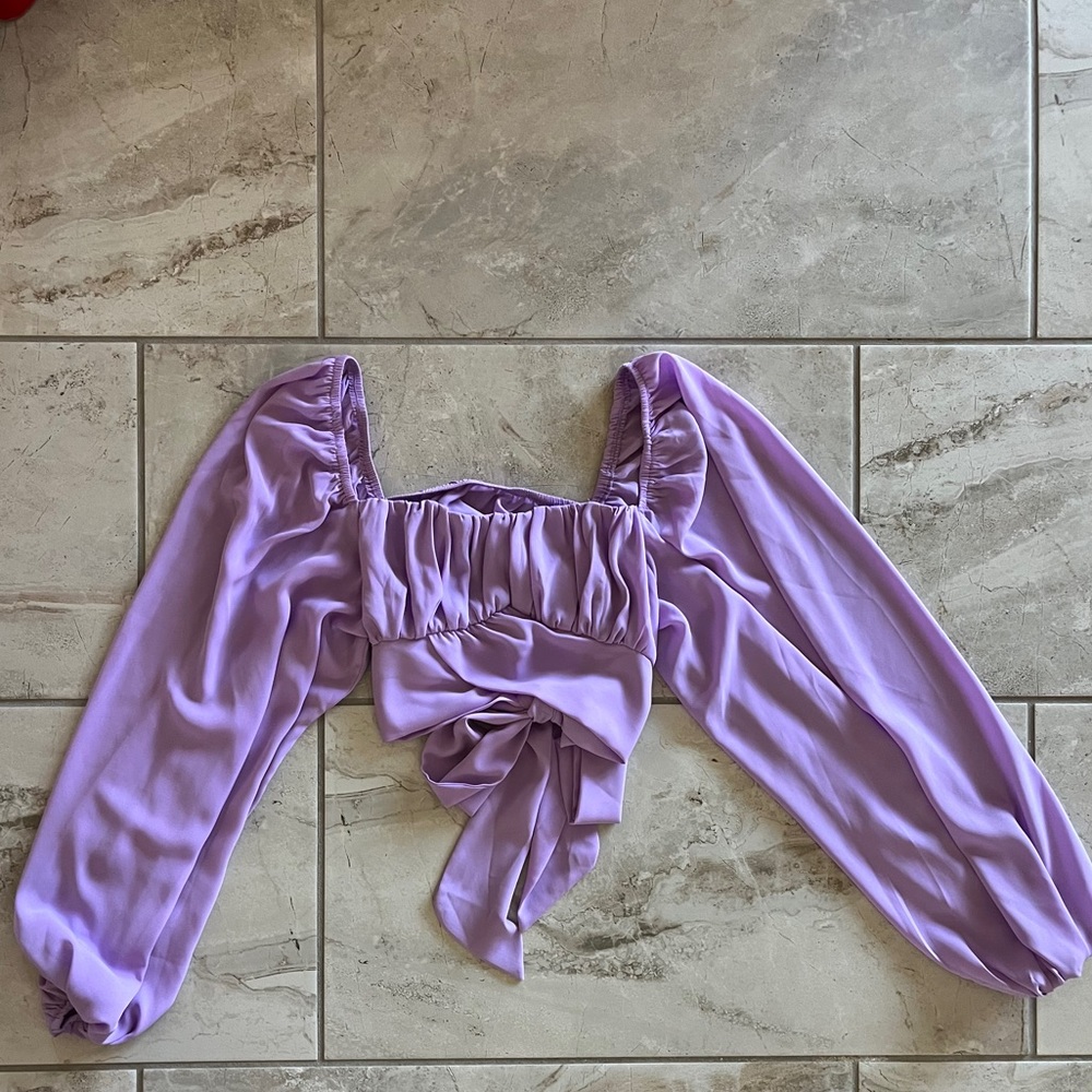 Shein purple crop top